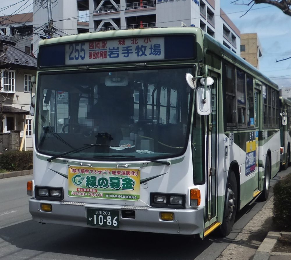 盛岡での撮りバス その２ ももたろうくんと横浜市営バスのブログ